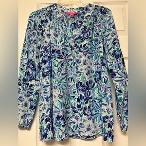 Lilly Pulitzer Elsa silk top
